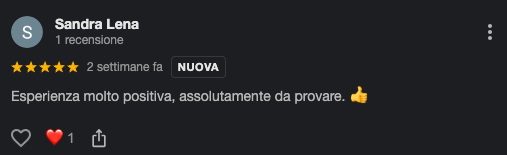 Recensione Google di Sandra Lena